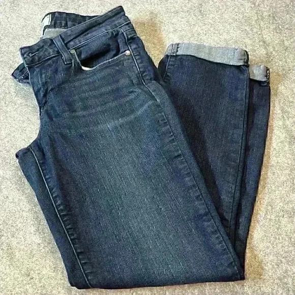 PAIGE Kyle Crop, Dark Wash. Size 26. - Picture 1 of 11